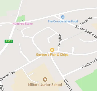 map for Gordon’s Fish & Chips