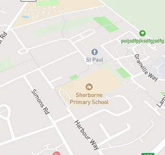 map for Sherborne Primary School