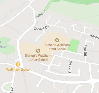 map for Bishop's Waltham Junior School