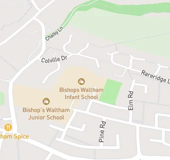 map for Bishops Waltham Infant School