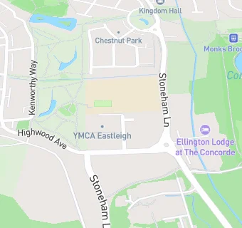 map for YMCA EASTLEIGH