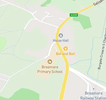 map for Breamore Church of England Primary School