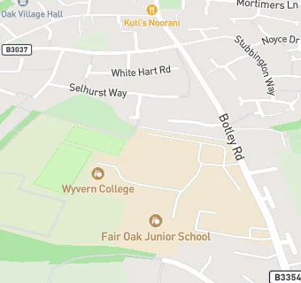 map for Wyvern Technology College