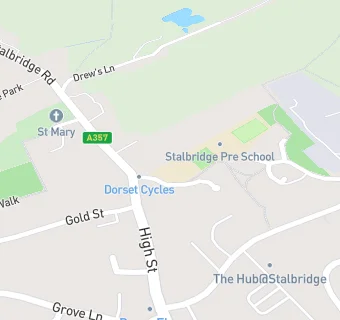 map for Stalbridge Church of England Primary School