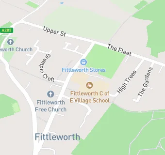 map for Fittleworth CofE Village School