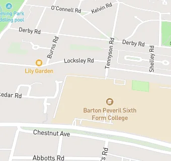 map for Barton Peveril Sixth Form College