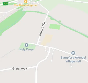 map for Sampford Arundel Community Primary School