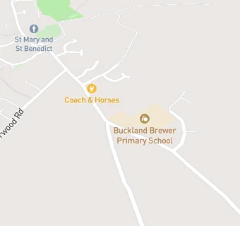 map for Buckland Brewer Primary School