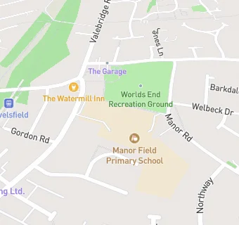 map for Manor Field Primary School