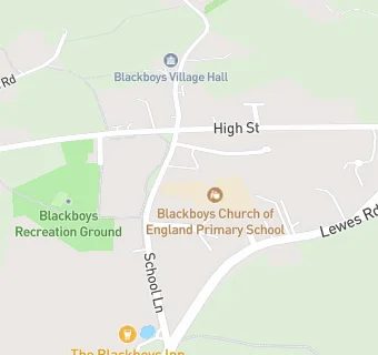 map for Blackboys Church of England Primary School