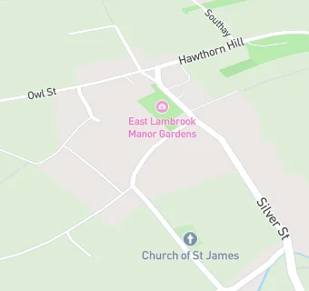 map for East Lambrook Manor Gardens