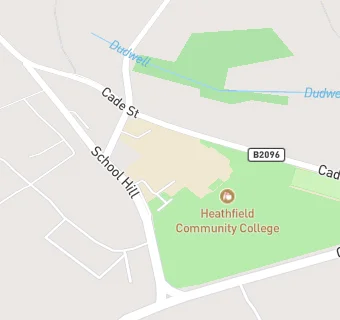 map for Heathfield Community College