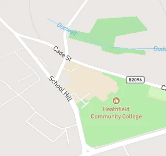 map for Heathfield Community College