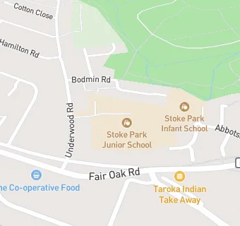 map for Stoke Park Junior School