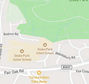 map for Stoke Park Infant School