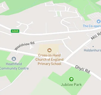 map for Cross-in-Hand Church of England Primary School