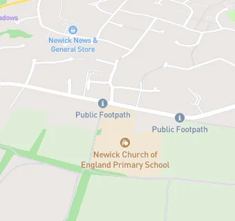 map for Newick Church of England Primary School