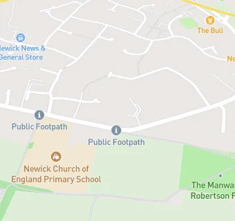 map for Newick Church Of England Primary School