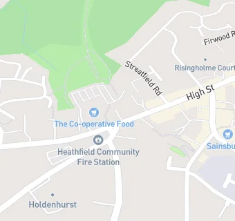 map for Heathes Restaurant