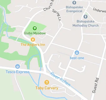 map for Bishopstoke W.M. Social Club