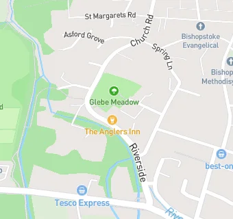 map for THE ANGLERS INN