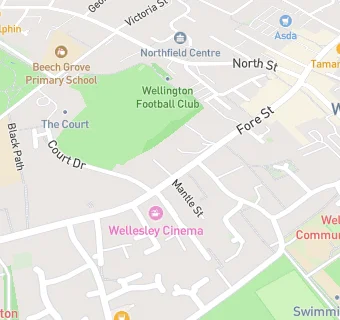 map for Wellington Masonic Club