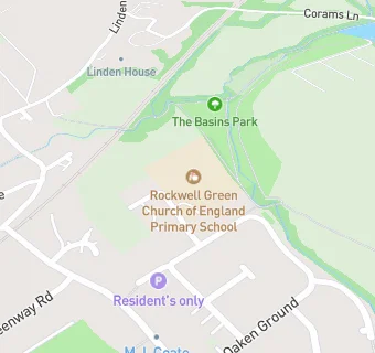 map for Rockwell Green Church of England Primary School