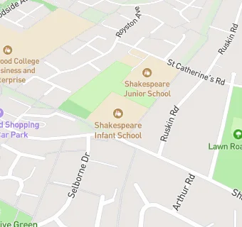 map for HC3S AT SHAKESPEARE INFANTS SCHOOL