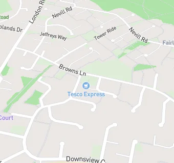 map for Tesco Express