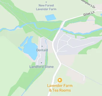 map for New Forest Lavender Tearooms