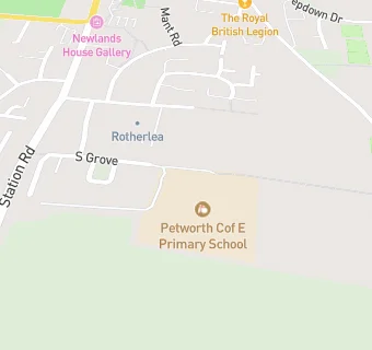 map for Petworth Cof E Primary School