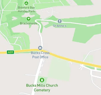 map for Bucks Cross Village Hall