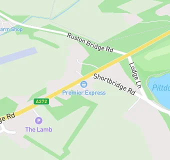 map for Piltdown Service Station