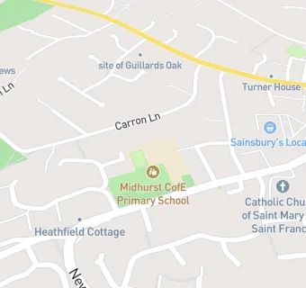 map for Midhurst CofE Primary School