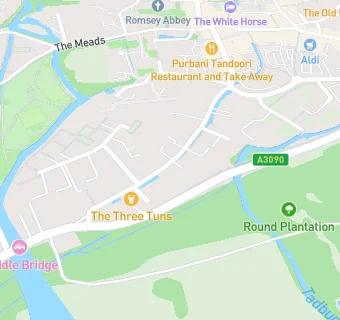 map for The Three Tuns