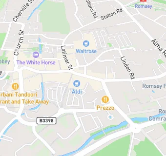 map for Mydentist, The Hundred, Romsey