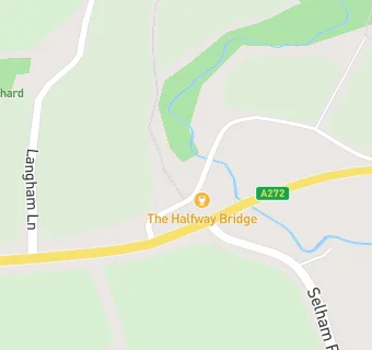 map for Halfway Bridge Inn