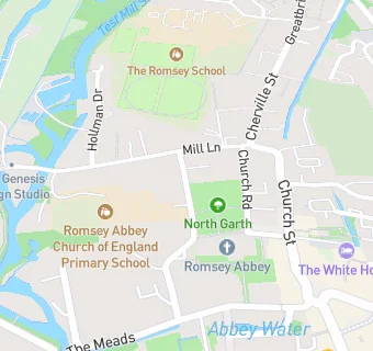 map for Romsey Abbey Church Rooms