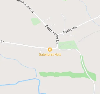 map for Salehurst Halt