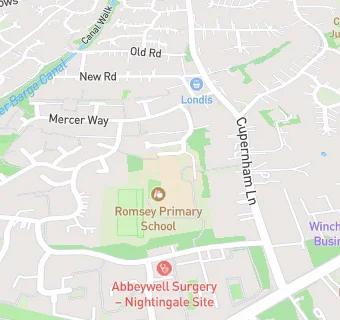 map for Romsey Junior School