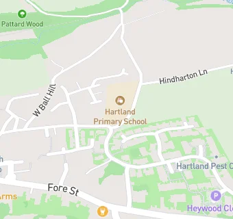 map for Hartland Primary School