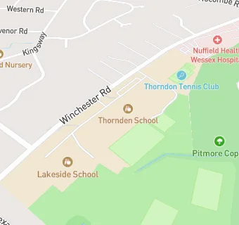 map for Thornden School