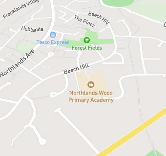 map for Northlands Wood Primary Academy