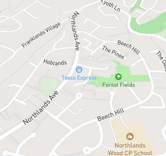 map for Northlands Wood Surgery