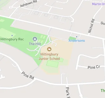 map for HILTINGBURY PRIMARY