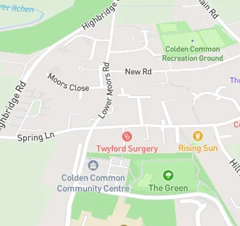 map for Colden Common Surgery