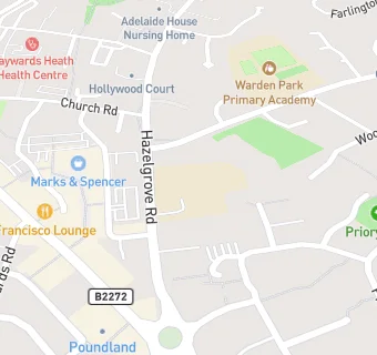 map for St Joseph's Catholic Primary School, Haywards Heath