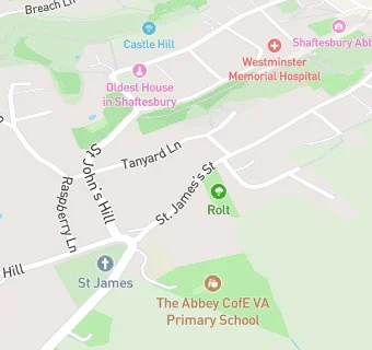 map for The Abbey CofE VA Primary School, Shaftesbury