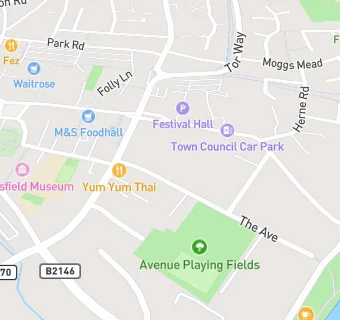 map for The Avenue Day Nursery