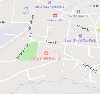 map for Medirest Healthcare-Compass Group at Petersfield Hospital